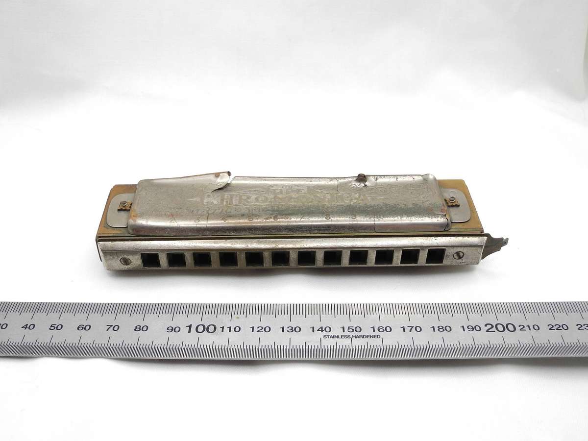 Antique M. Hohner Chromatic Harmonica  Germany