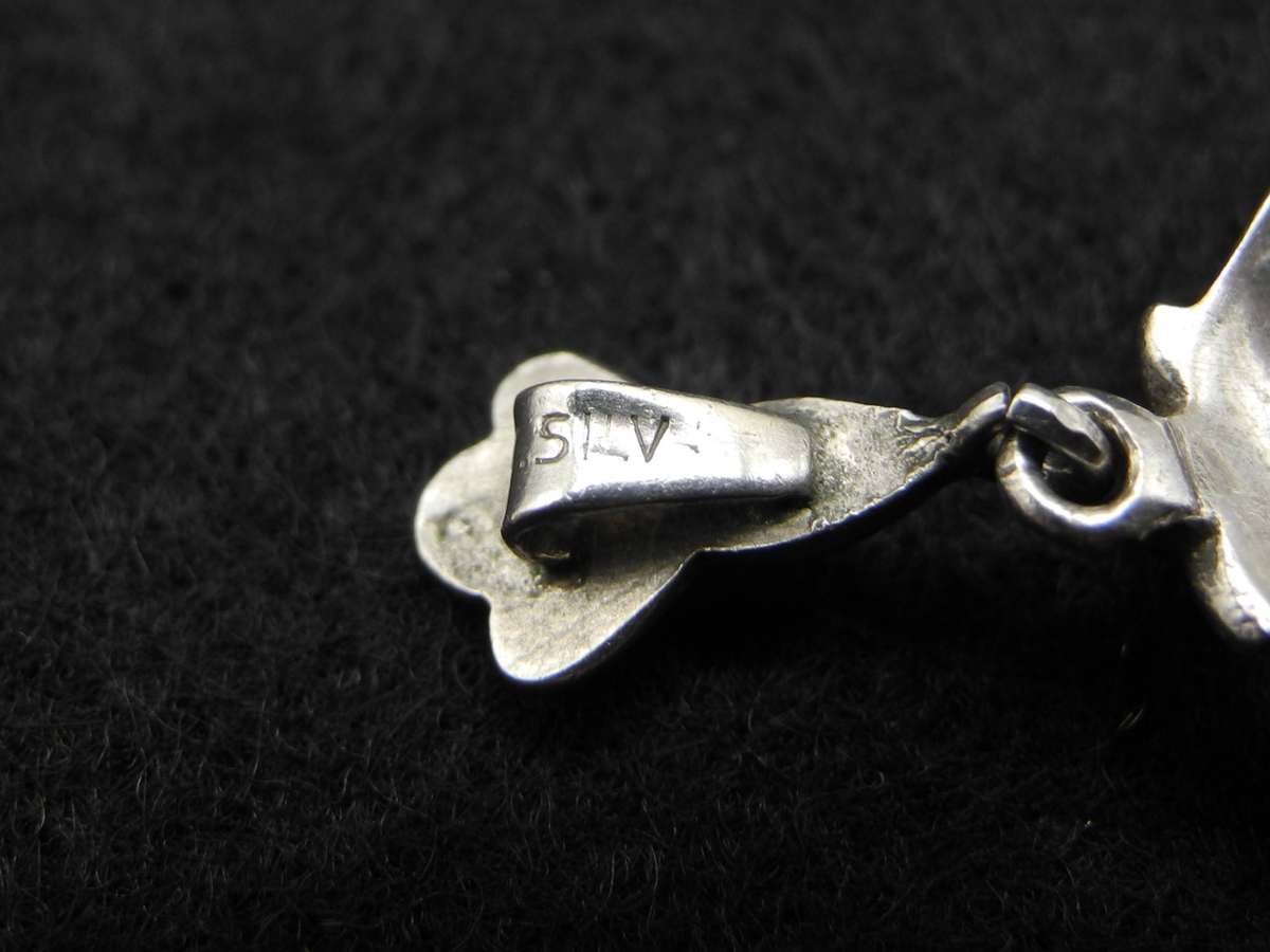 Sterling Silver Rainbow Mystic Quartz Pendant with Marcasite Border