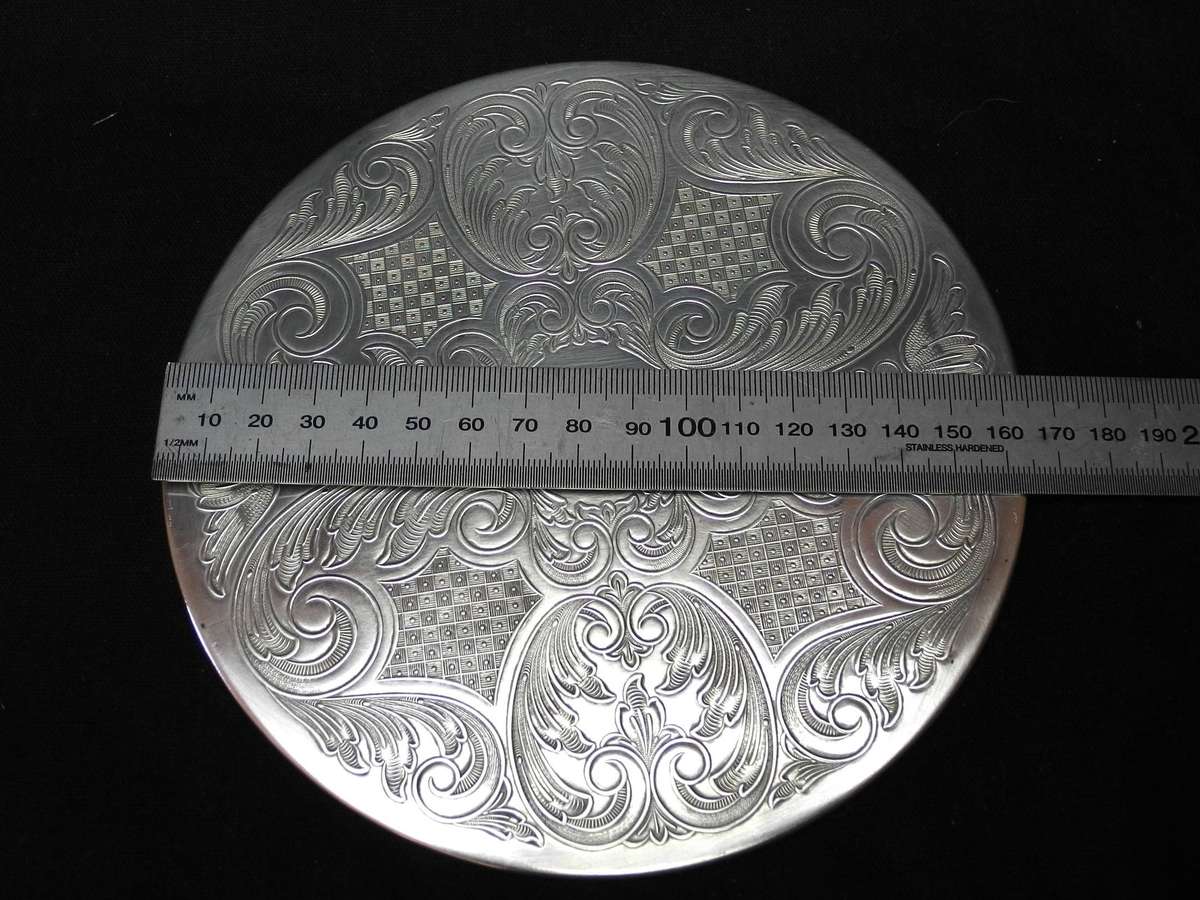 Vintage English Silver-Plated Placemat Set (8 Pieces)