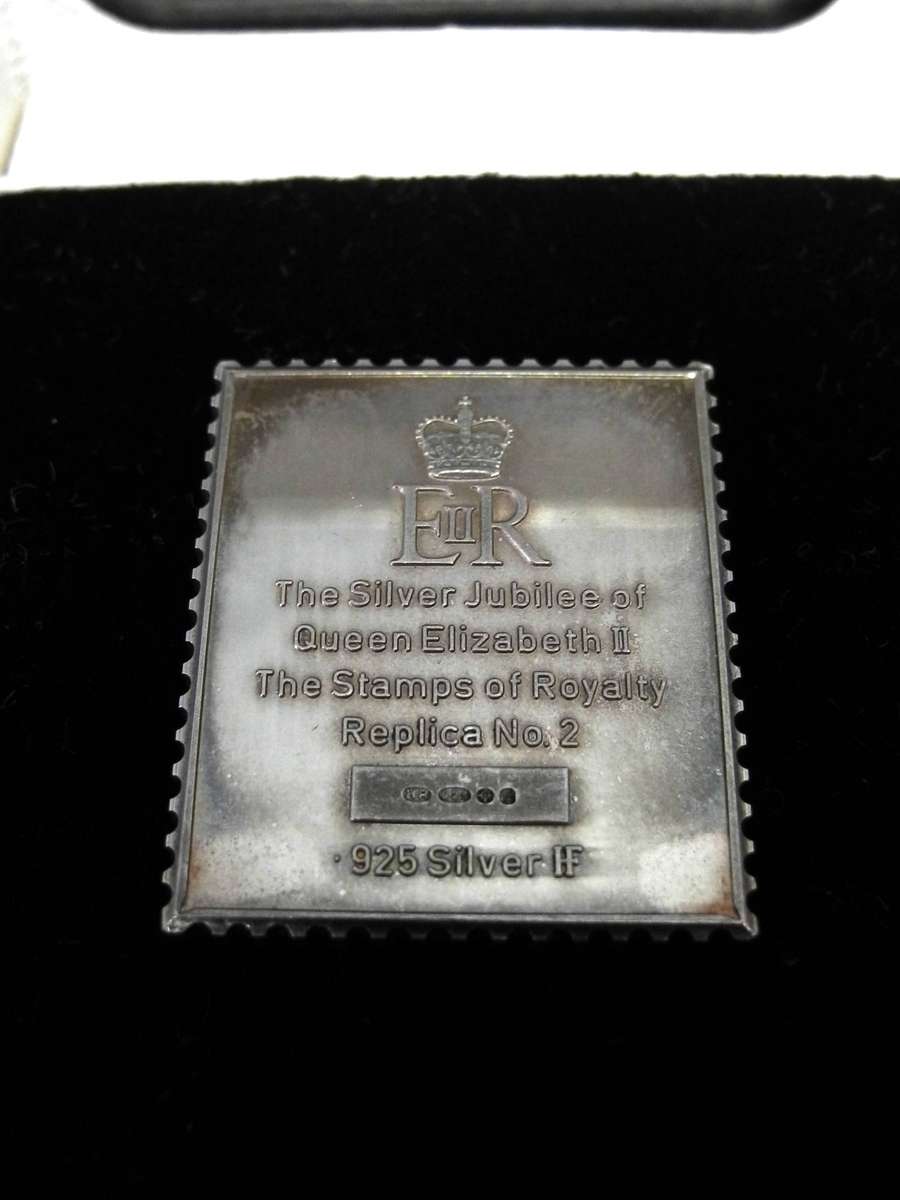 1977 Silver Jubilee Sterling Silver Stamp Replica Ingot