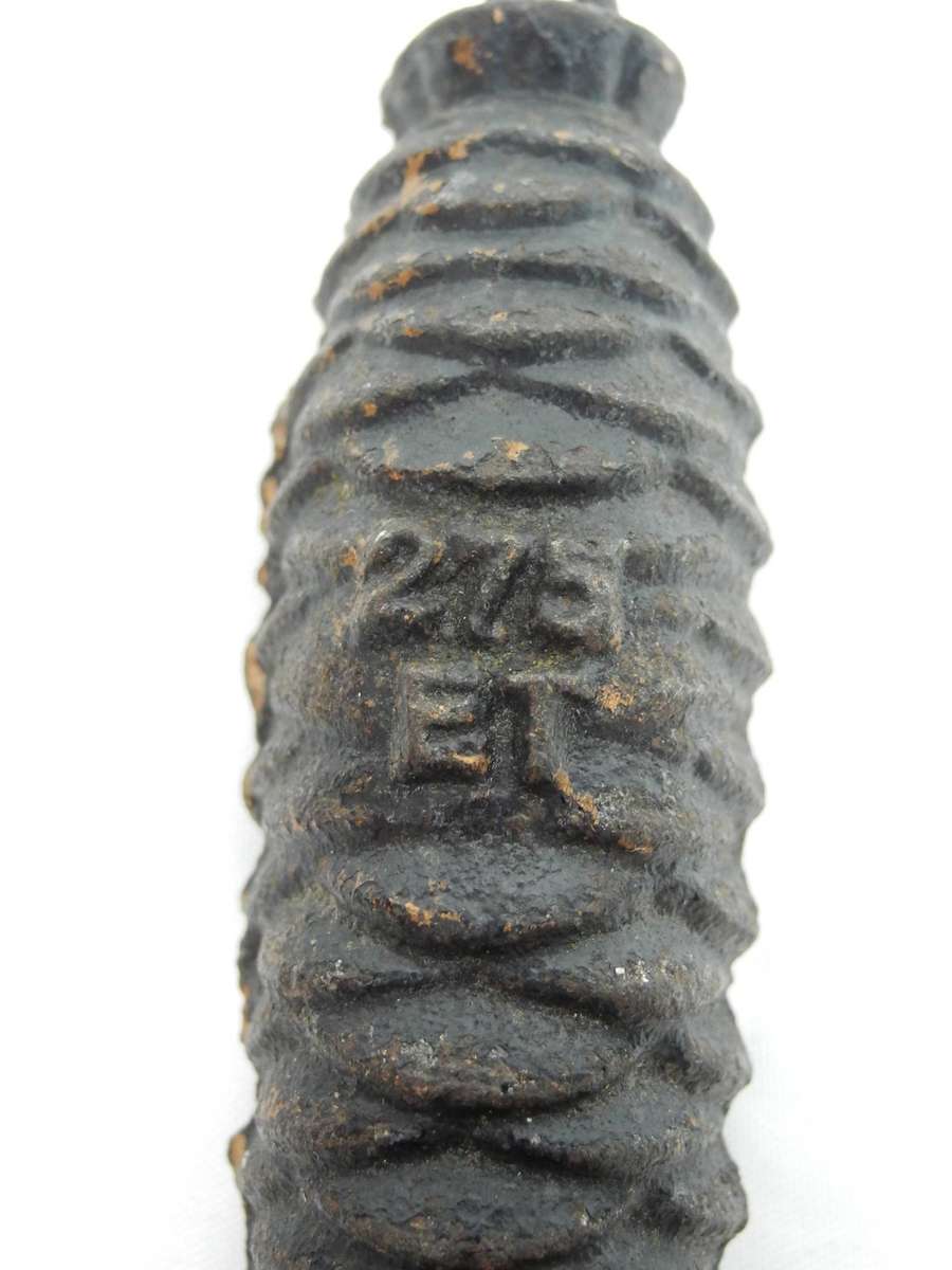 Vintage Cast Iron Cuckoo Clock Weights (Set of 2)