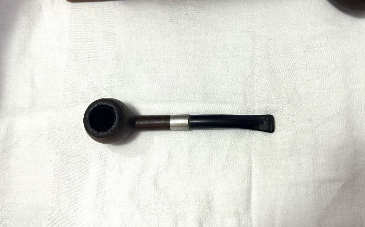 Vintage Wooden Yankee Clipper Pipe Box With Pipes