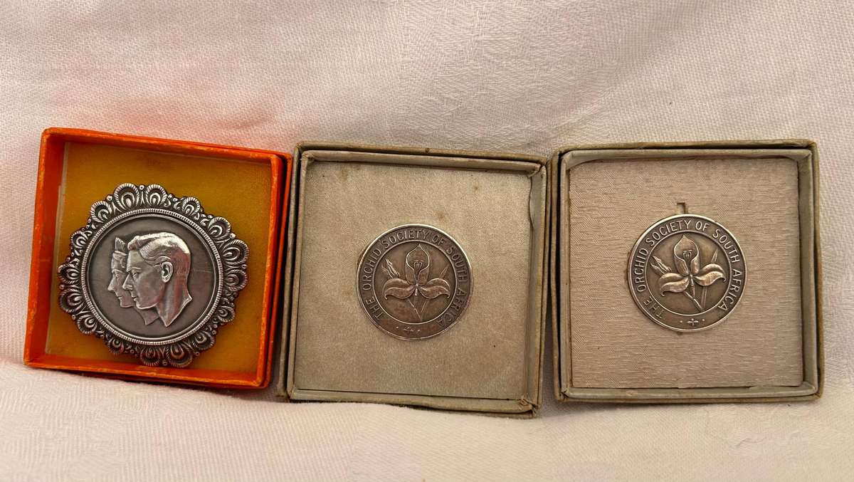 Vintage Sterling Silver Brooch & 2 Sterling Silver Coins (53.1g)