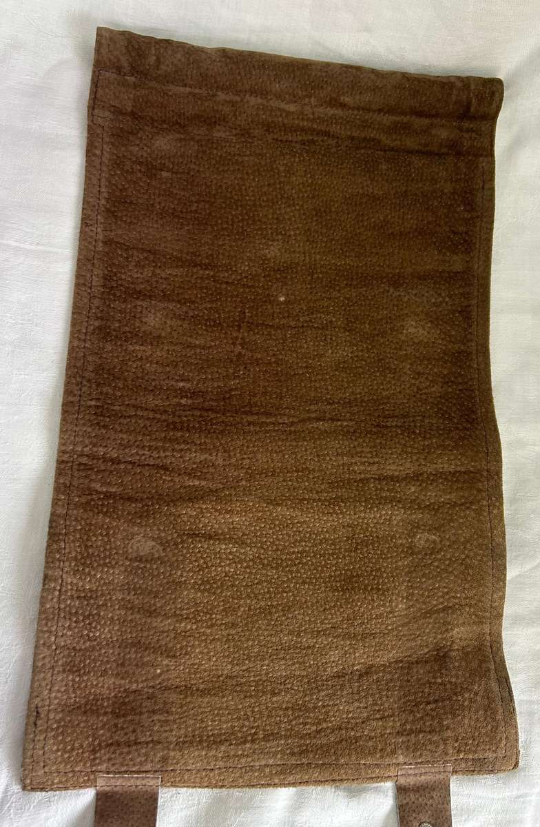 Leather Backgammon Roll-Up Set