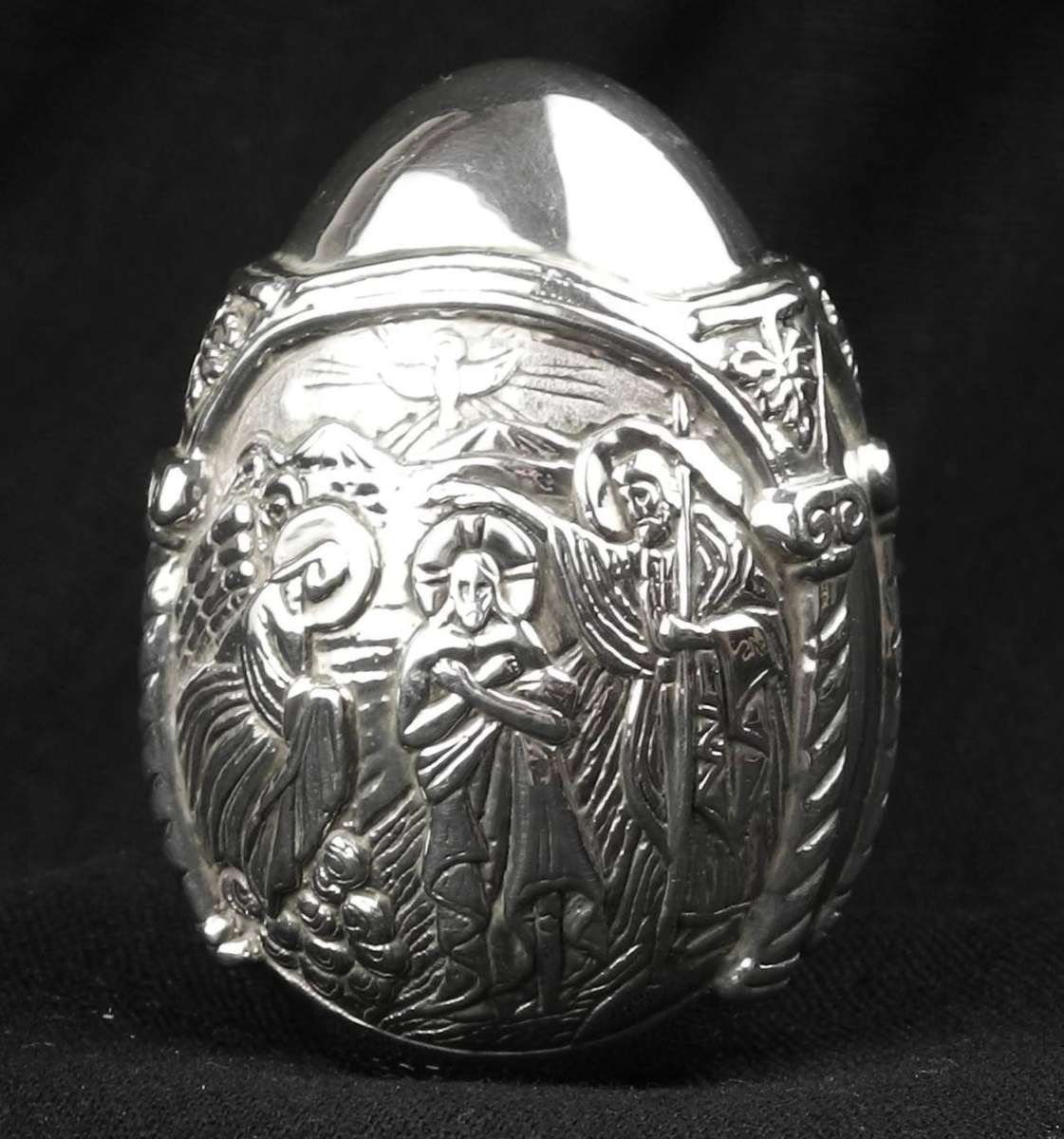 Greek Orthodox Silver Egg .999 Silver