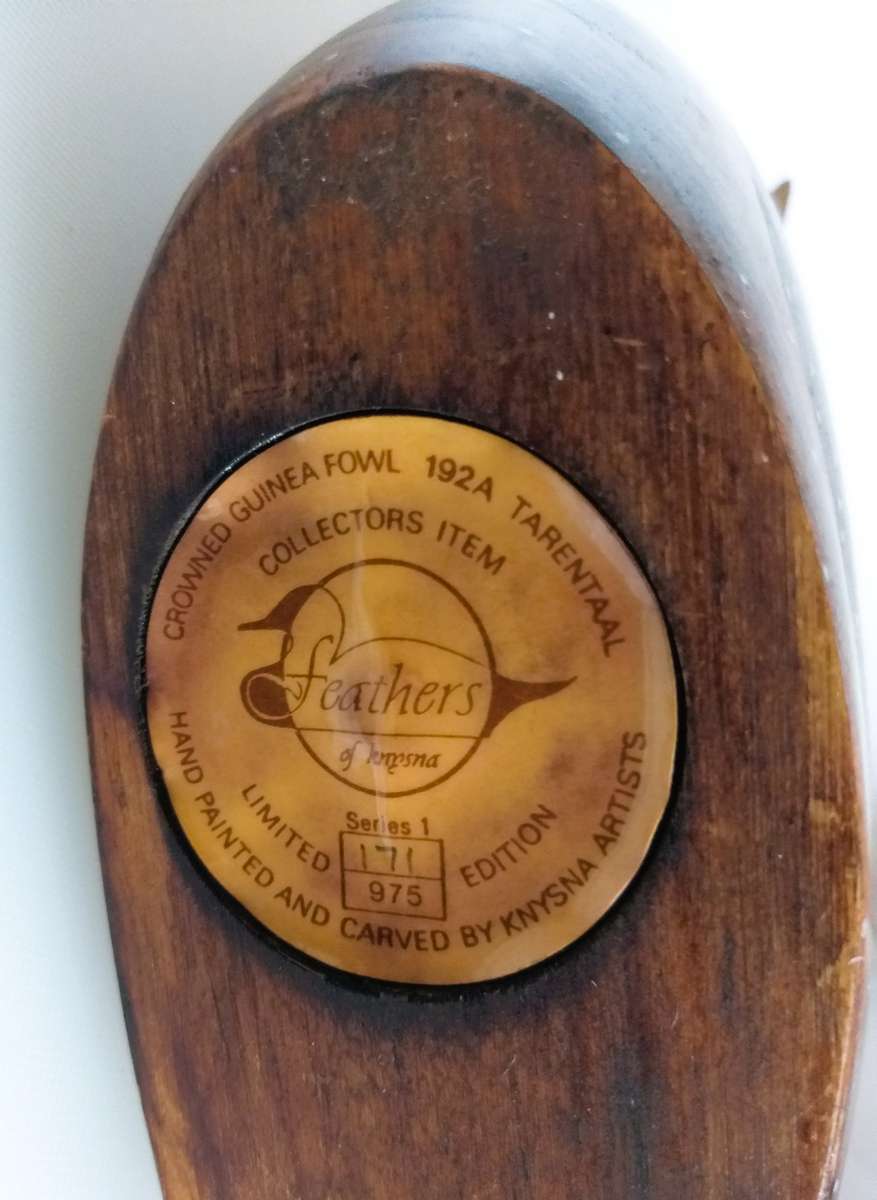 Feathers of Knysna - Wooden Carved Bird