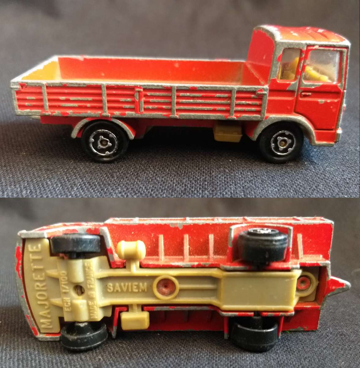 Vintage Majorette Truck and Cars