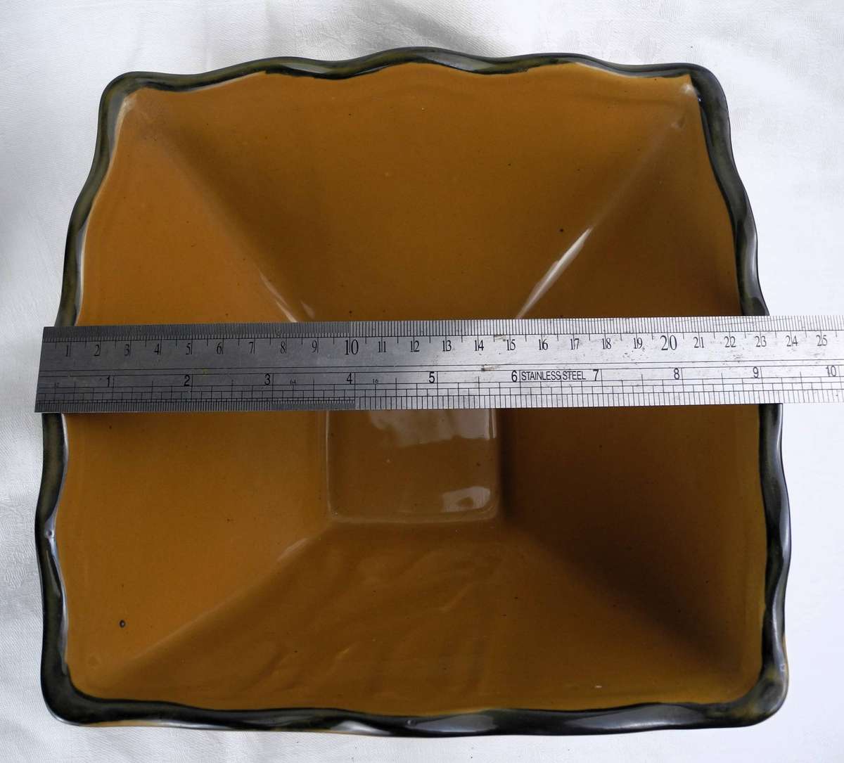 Vintage Porcelain Pedestal Bowl marked Genuine Ming Blue