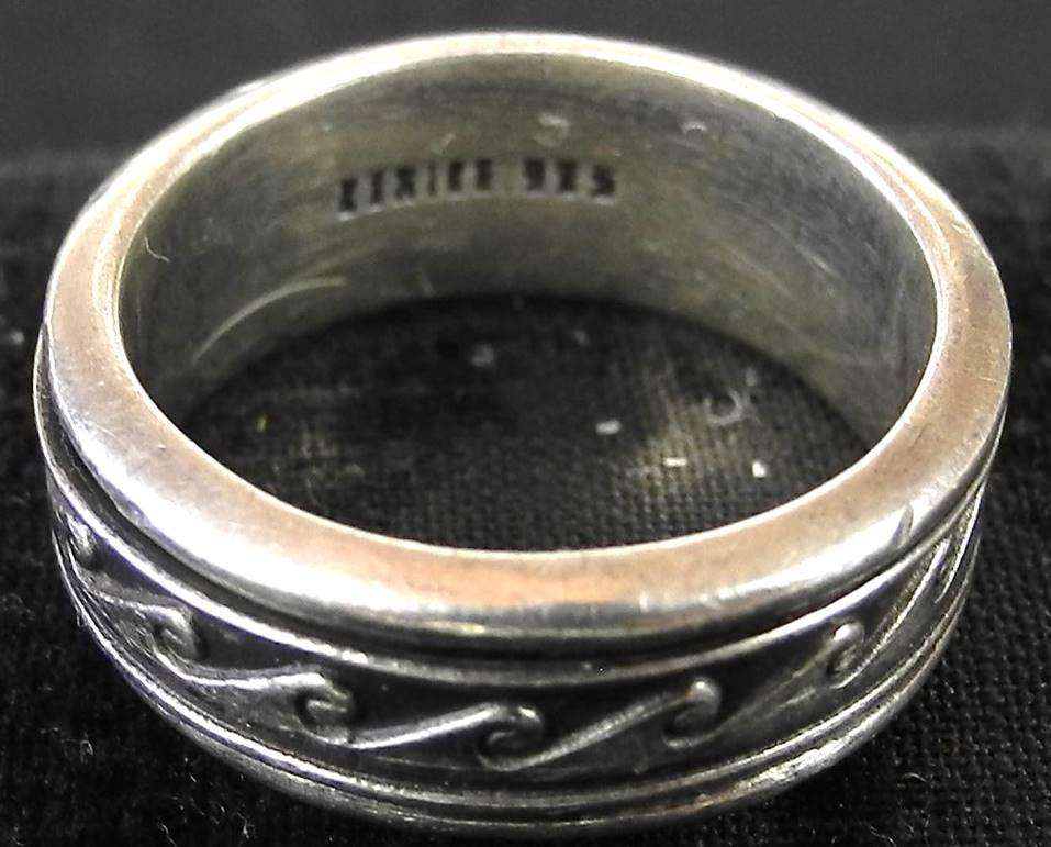 Vintage Mexico Sterling Silver Spinner Ring