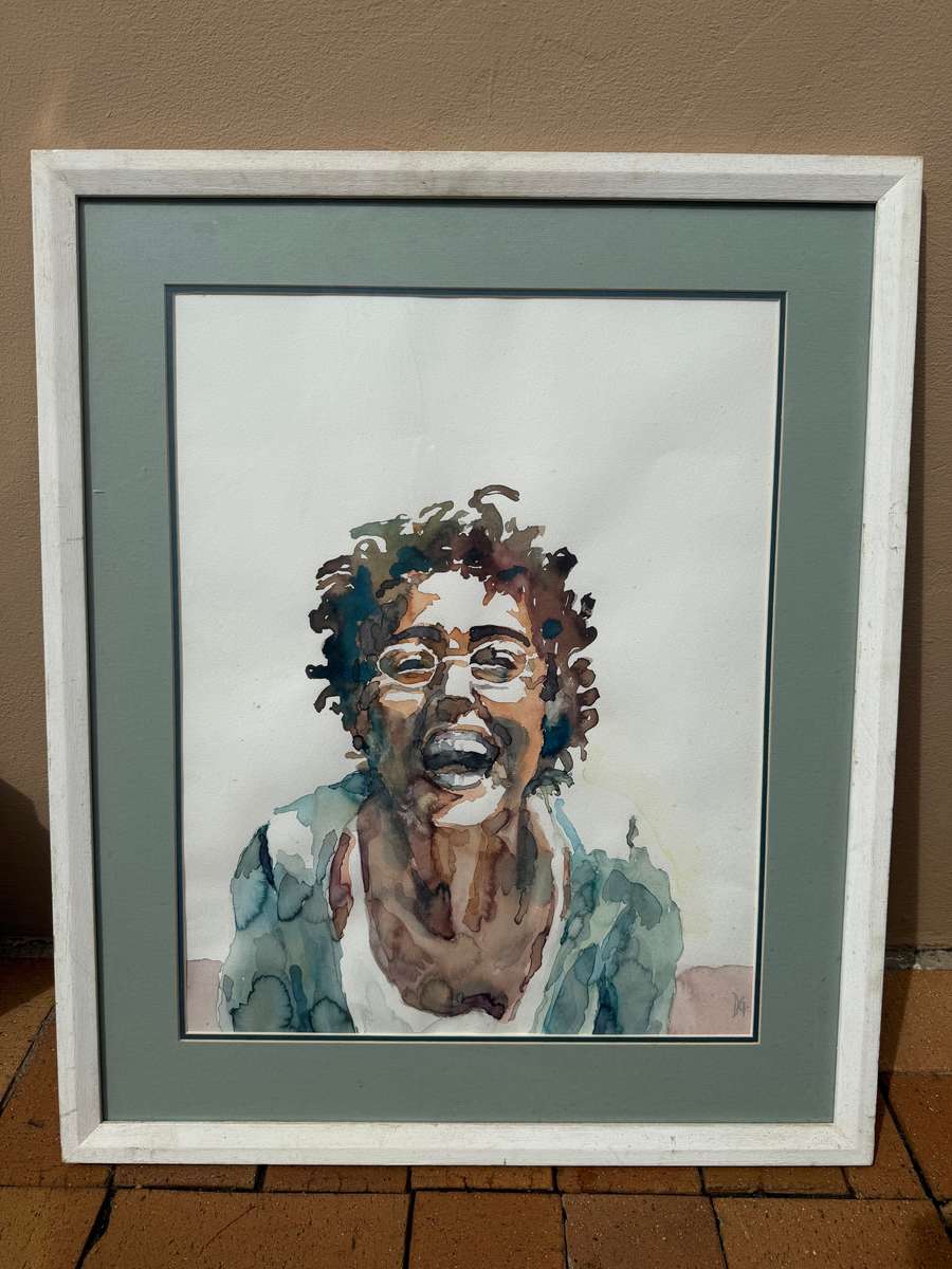 Large white wooden frame