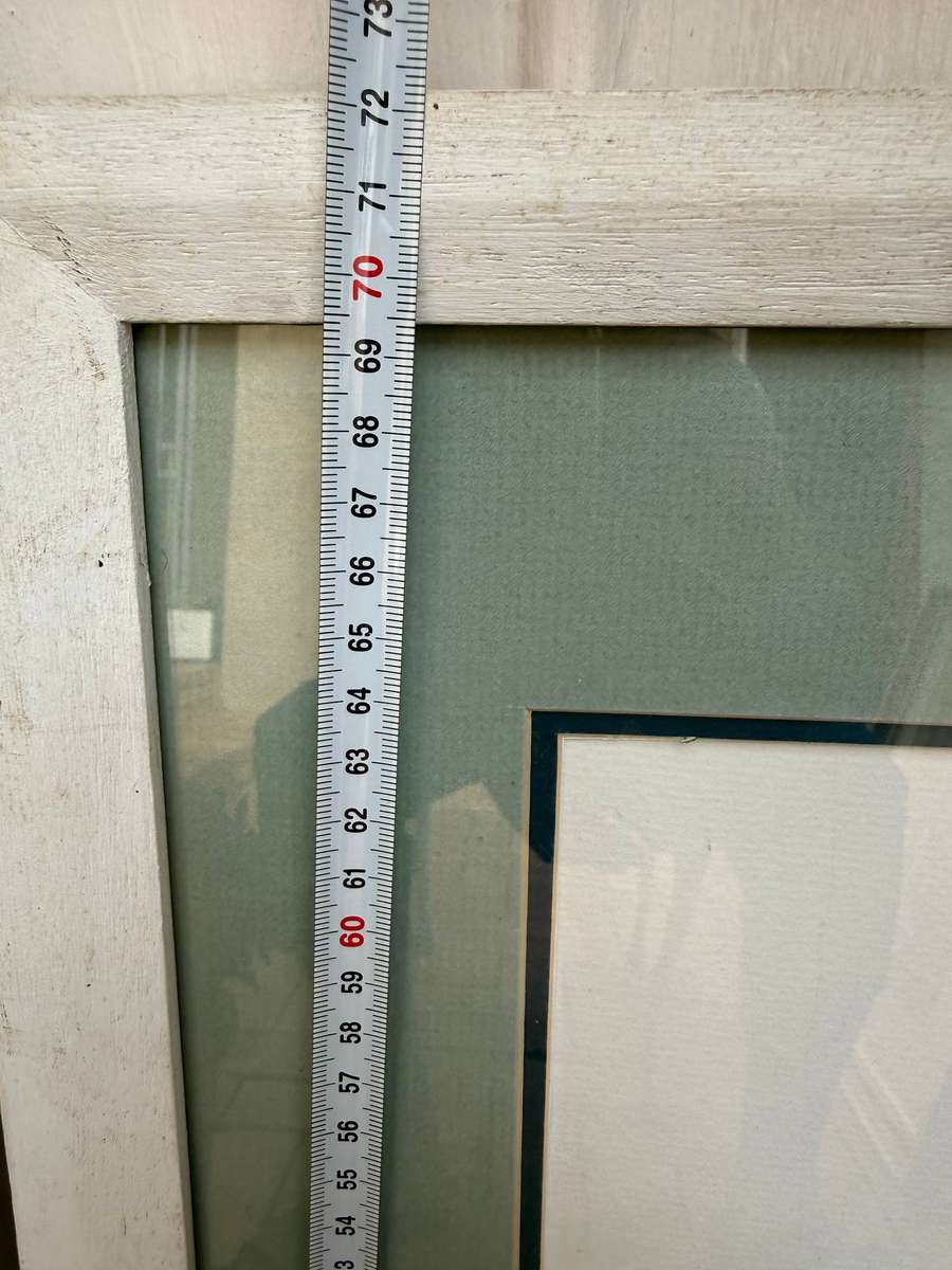 Large white wooden frame