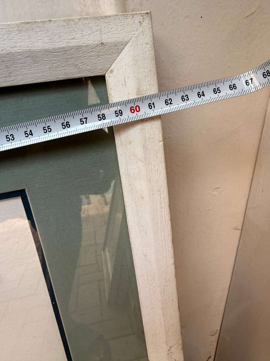 Large white wooden frame
