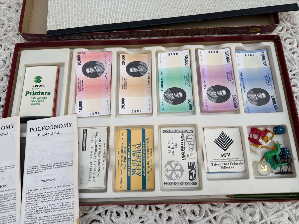 Wow Poleconomy vintage and collectable game - English and Afrikaans edition