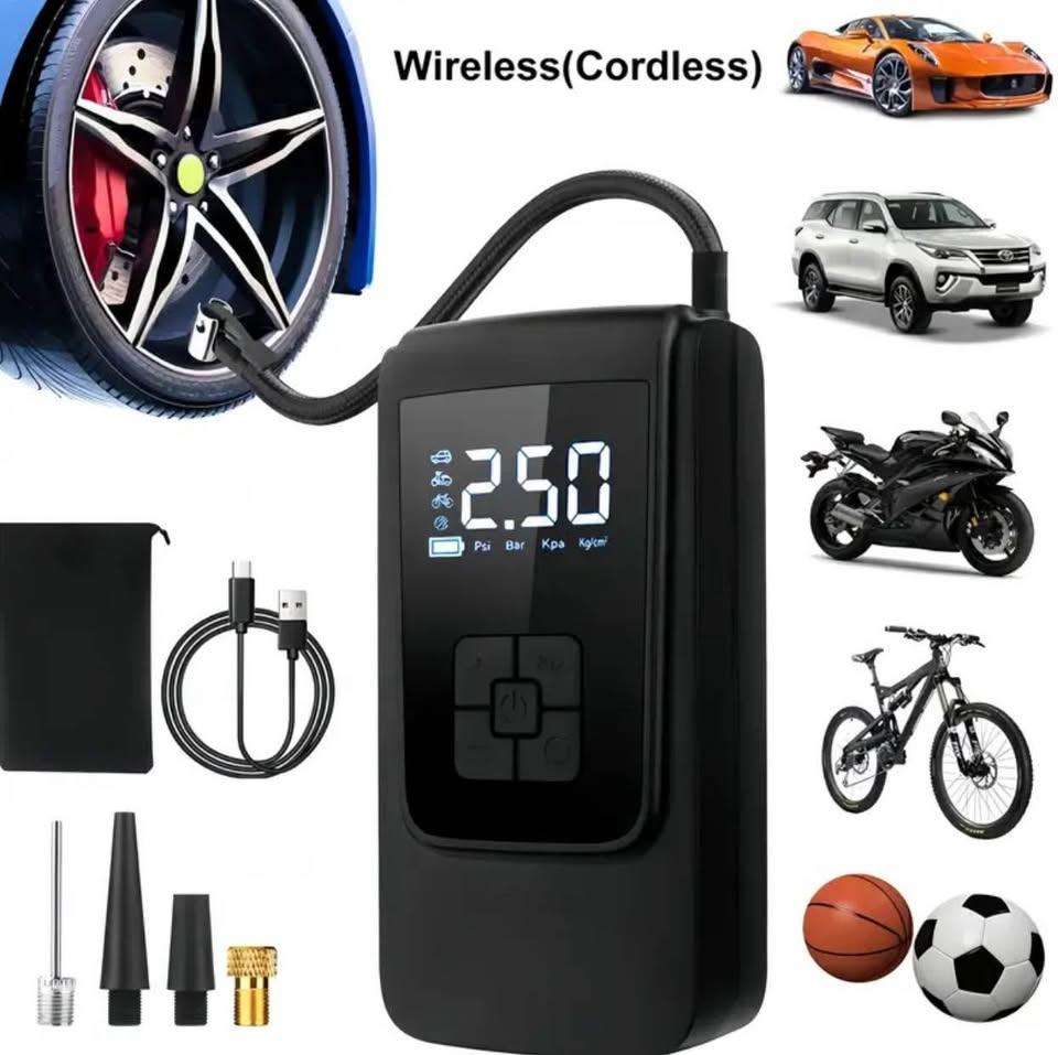 Cordless Tyre Pump - Rechargable