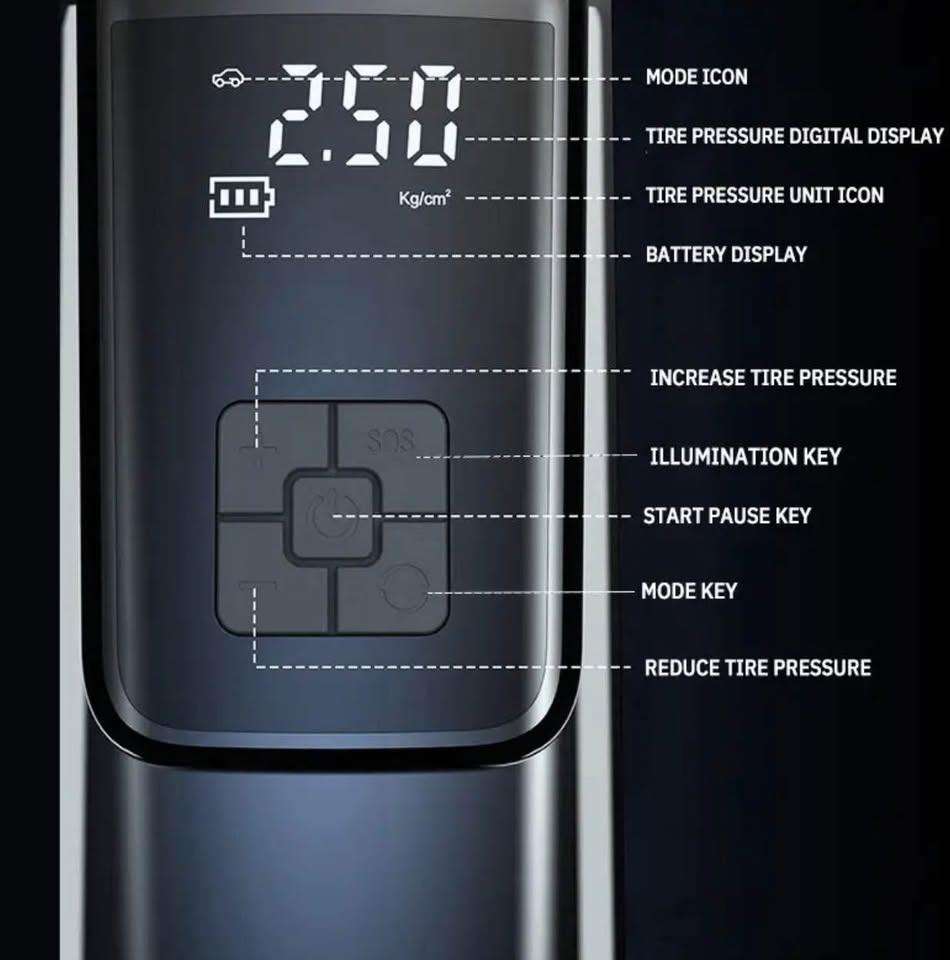 Cordless Tyre Pump - Rechargable
