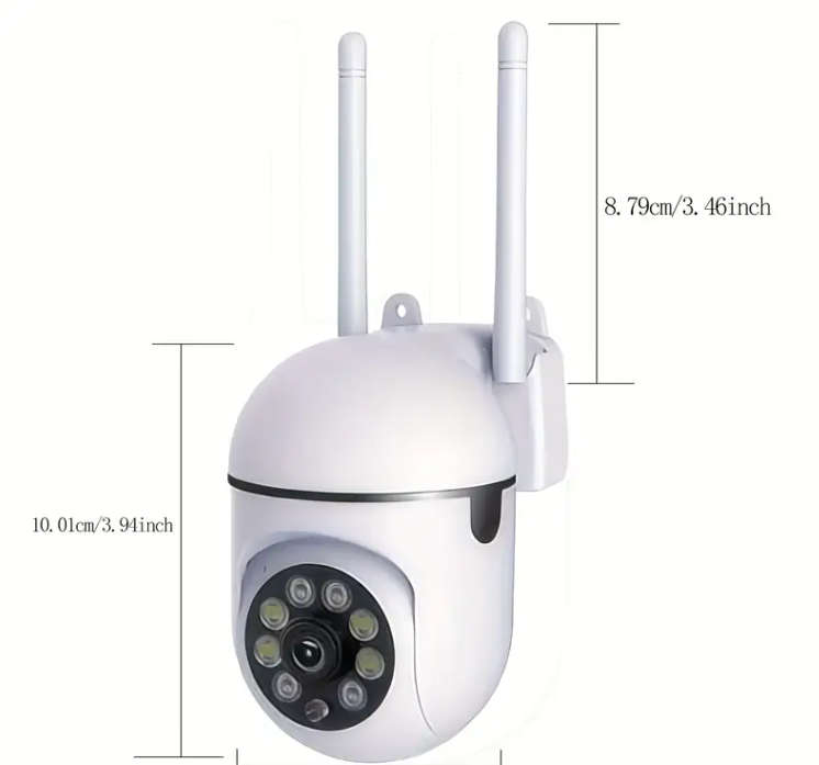 WiFi Security Camera - 1080p, 2.4GHz WiFi, IR/Night Vision All-Round Protection Camera- Battery/USB