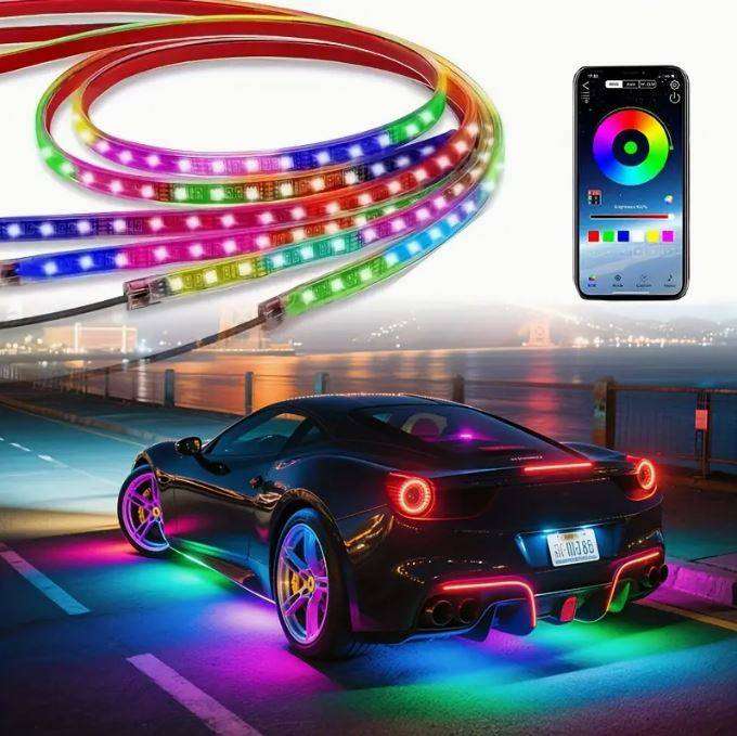 Car Chassis LED Light Strip Neon Light Kit (90Cm*120Cm) Under