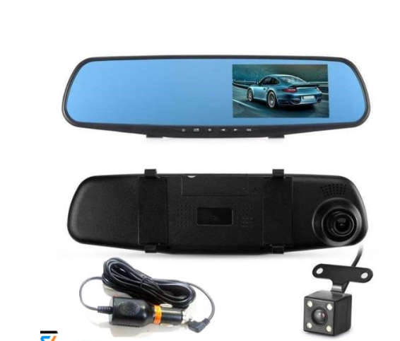 HD 1080P Dual-View Car Dash Cam with Front & Rear Panoramic View Double Recording+64G
