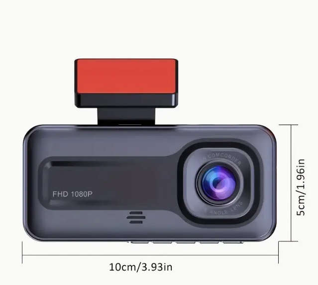 3-Lens Car DVR, HD 1080P Dash Cam, Video Recorder for Parking Surveillance  Infrared Night Vision