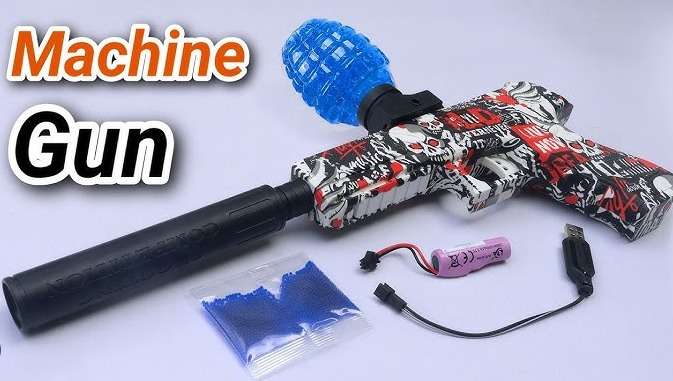 Electric Gel Ball Glock 17 - Colors sent randomly with extra ammunition