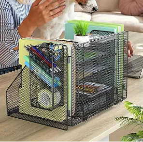 Office File Rack Multi-layer Desktop Shelf Office Supplies File Storage Shelf