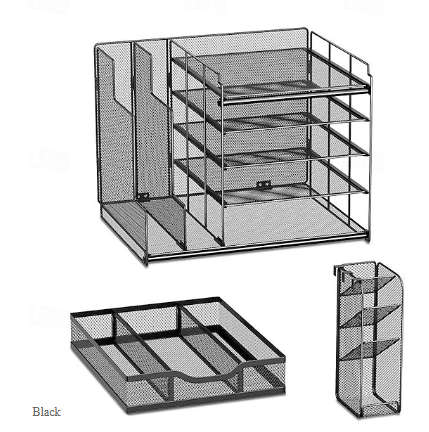 Office File Rack Multi-layer Desktop Shelf Office Supplies File Storage Shelf