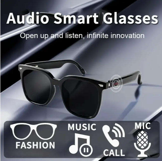 Multifunctional Wireles Smart Glasses built in Headphones