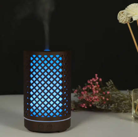 Wood Grain Ultrasonic Humidifier Aroma Diffuser
