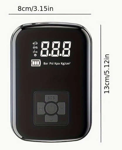Portable Car Air Compressor with a Wireless Handheld Tyre Pump