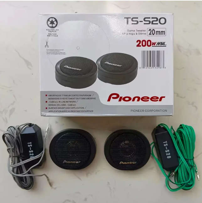 Pioneer TS-S20 High-Power 200W Dome Tweeters
