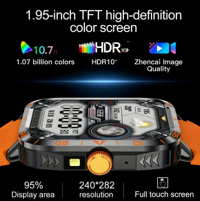 Smart Watch (Answer/Call) Outdoor Sports Watch LED Altimeter Barometer 100+Sports Mode