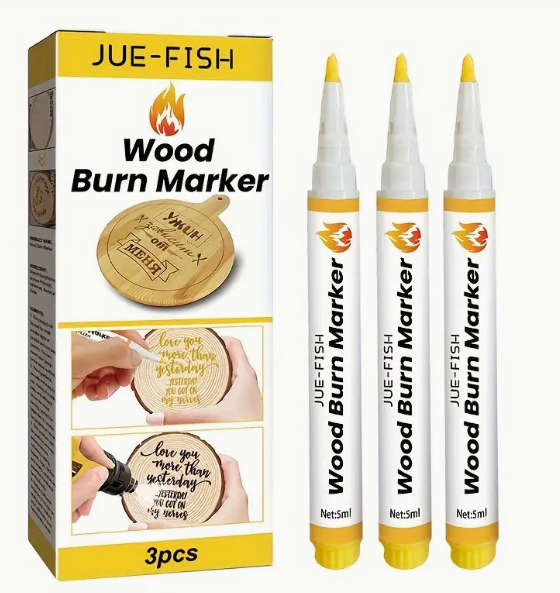 Wood Burning Pen -  Marker - Box of 3