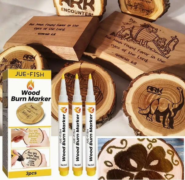 Wood Burning Pen -  Marker - Box of 3