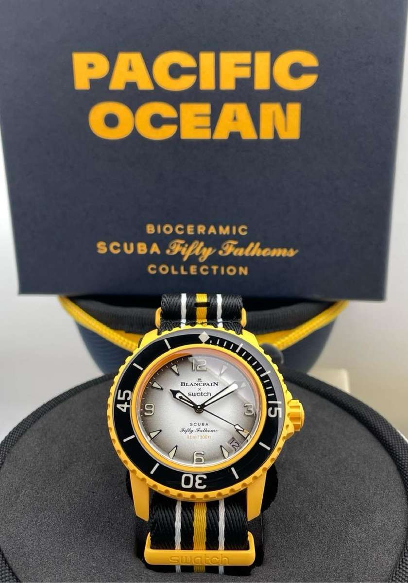 BLANCPAIN X SWATCH PACIFIC OCEAN FIFTY FATHOMS MENS WATCH
