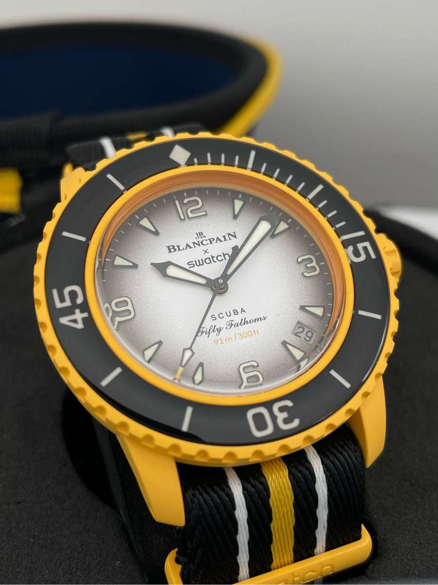 BLANCPAIN X SWATCH PACIFIC OCEAN FIFTY FATHOMS MENS WATCH
