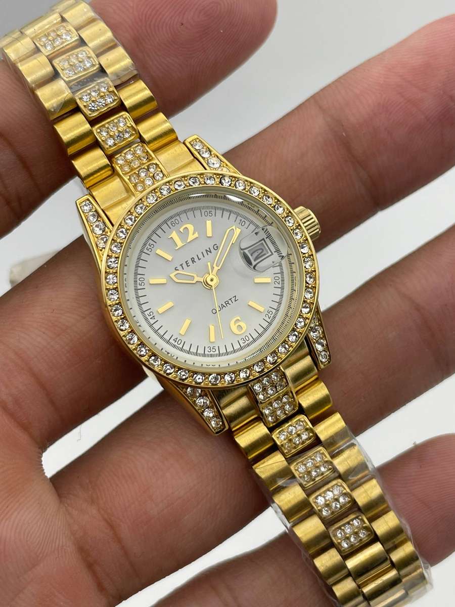 Ladies Sterling Gold toned watch