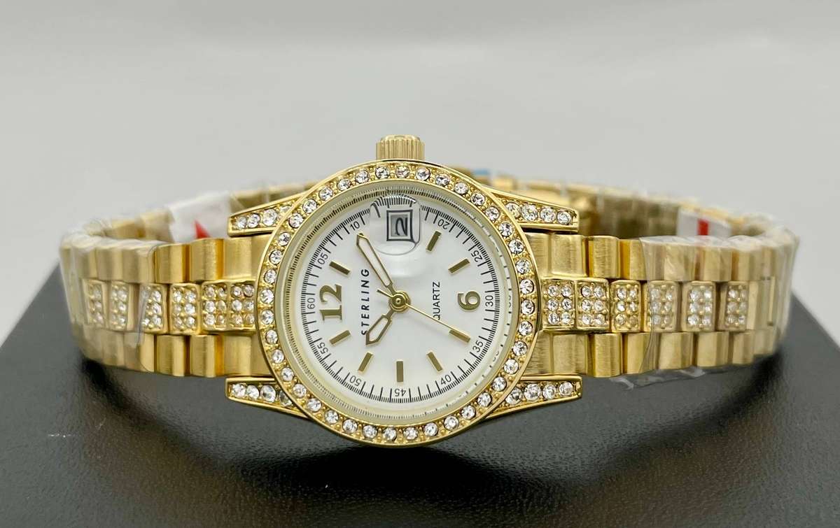 Ladies Sterling Gold toned watch