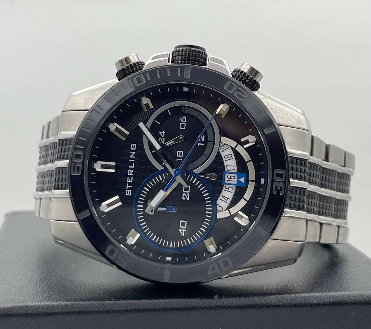 Sterling men's analogue chronograph watch