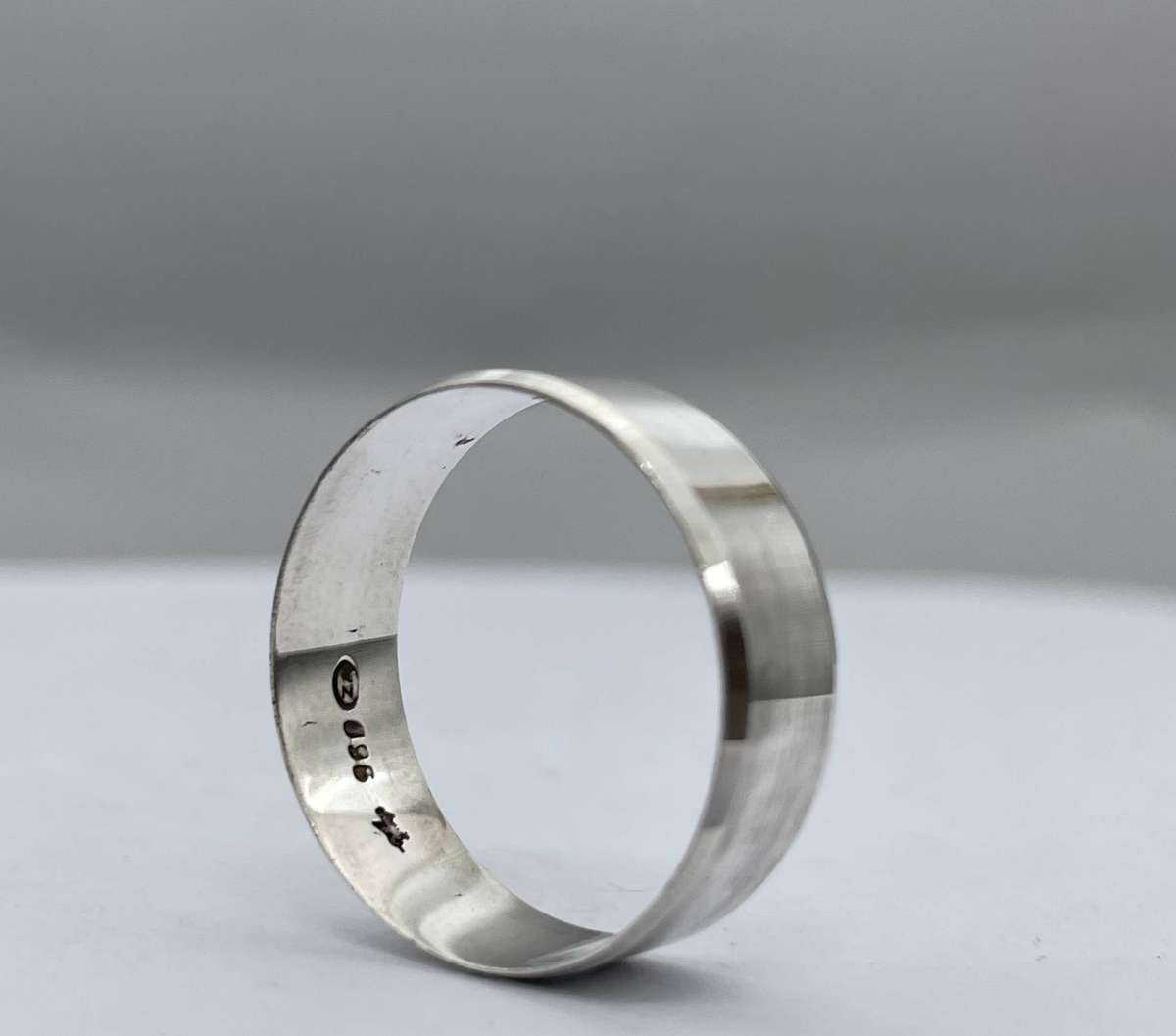 Mens 925 silver band