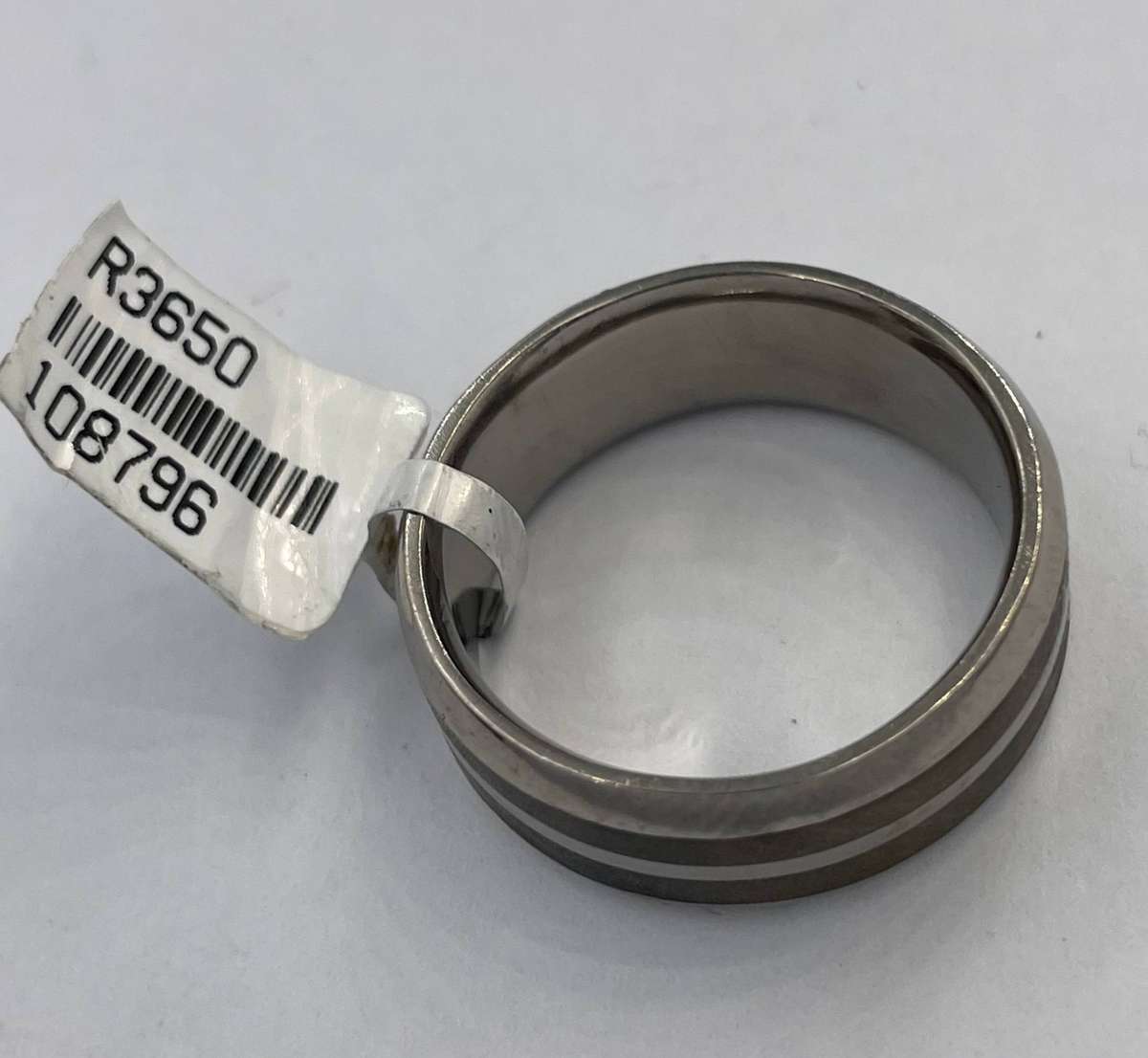 Mens Titanium Band with Wooden Inlay