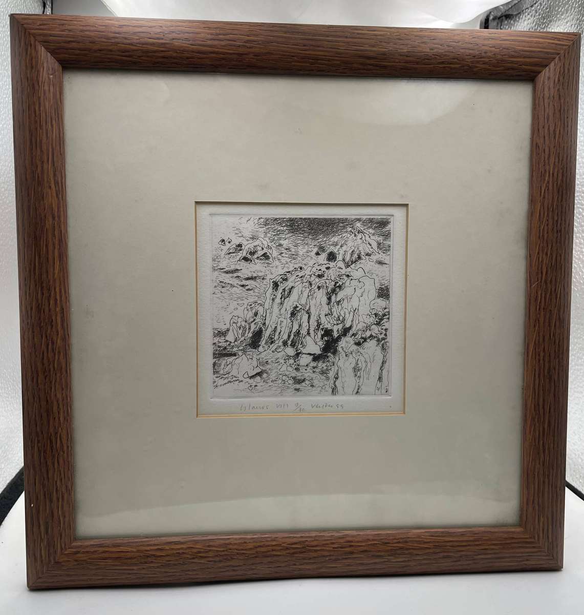 1988 Etching of Andrew Verster Island VIII