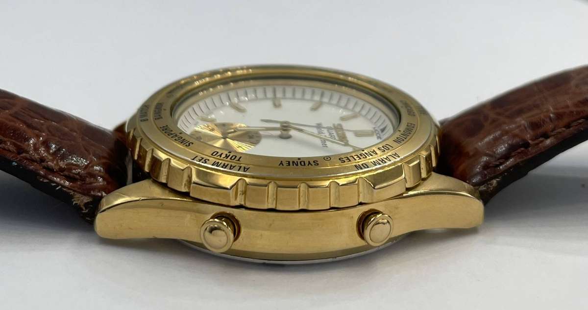 Vintage Seiko World Timer quartz