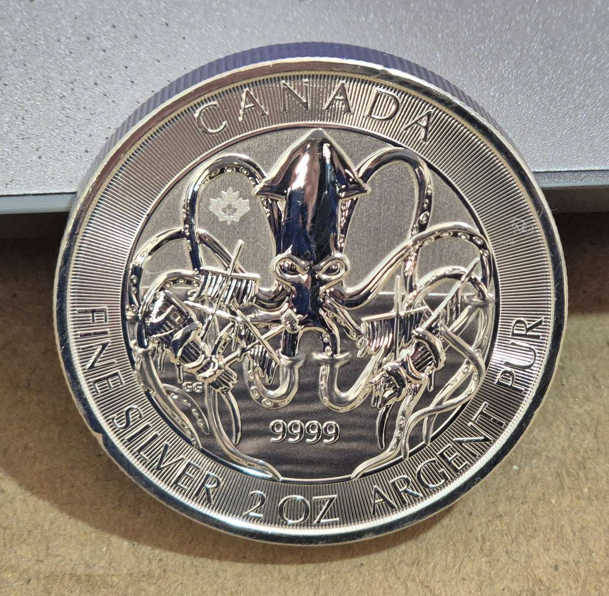 2020 2 oz Royal Canadian Creatures of the North The Kraken Silver Coin