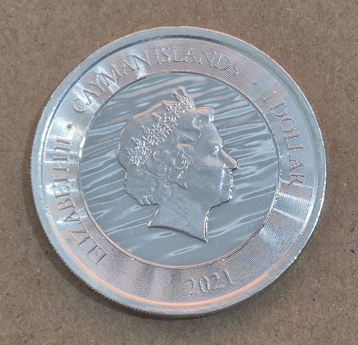 2021 Cayman Islands Marlin 1 oz Silver Coin