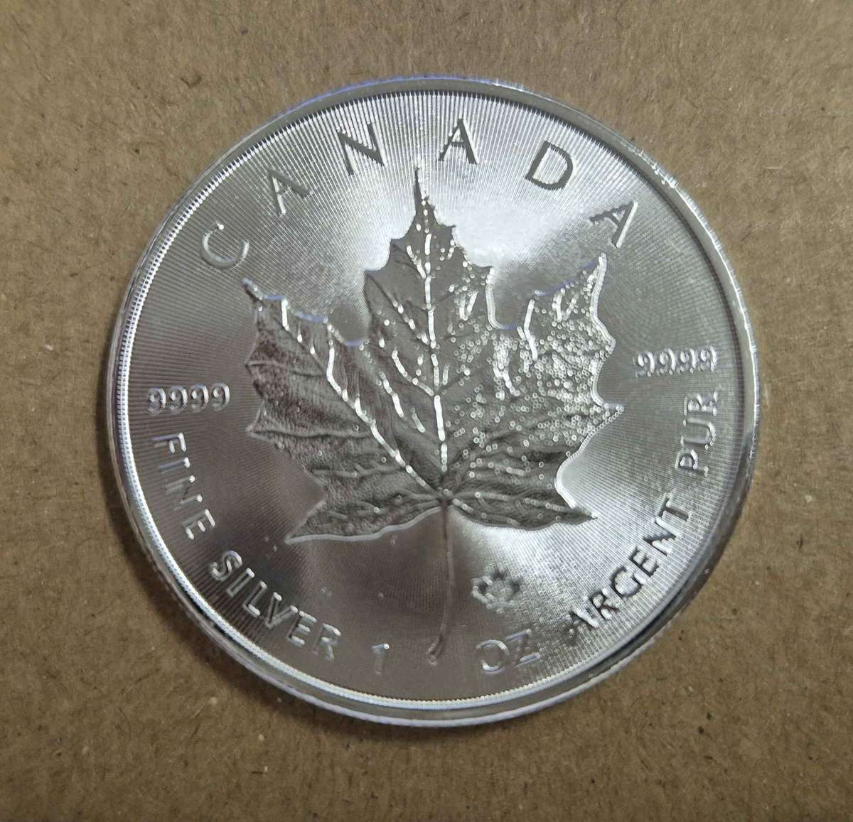 Canadian Silver Maple Leaf Coin (Various Dates)