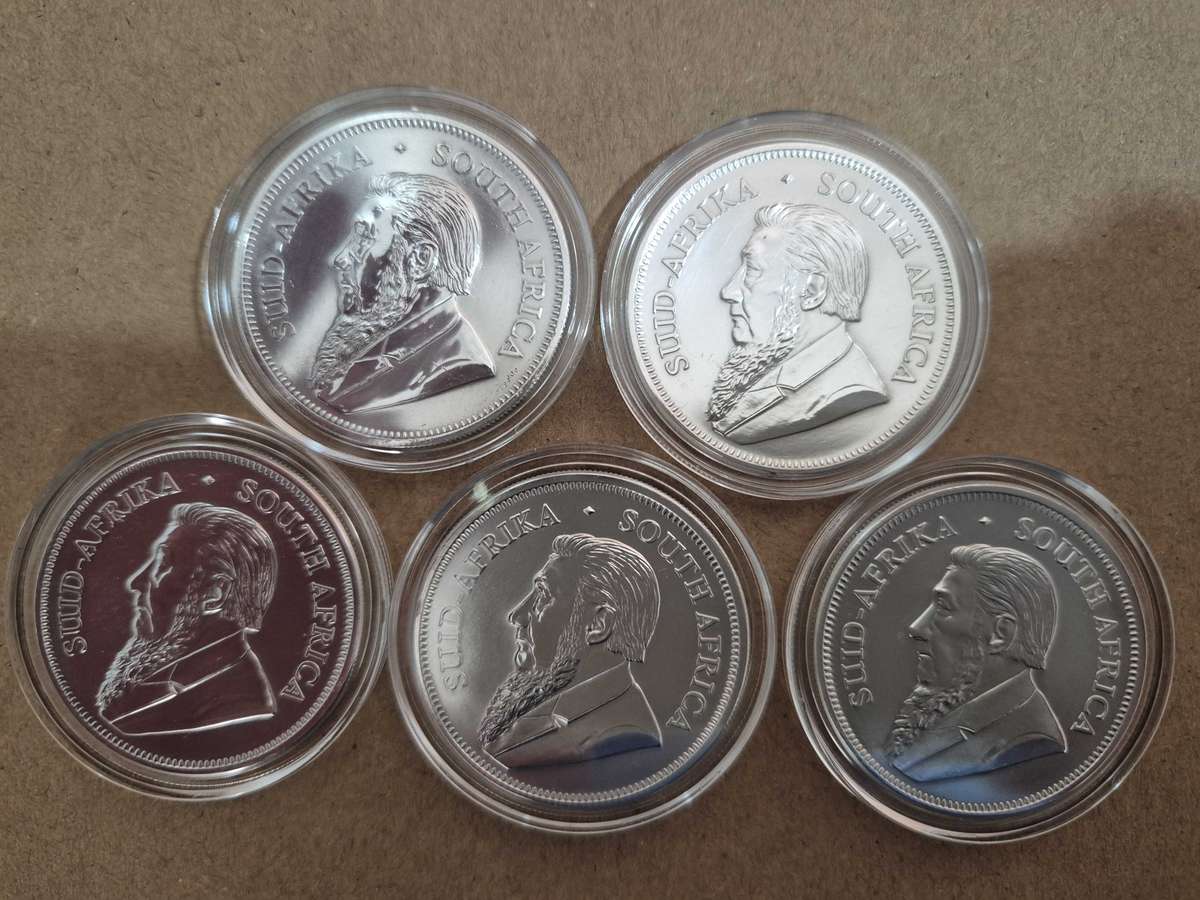 1 oz Silver Krugerrand Set (2018, 2019, 2020, 2021, 2022)