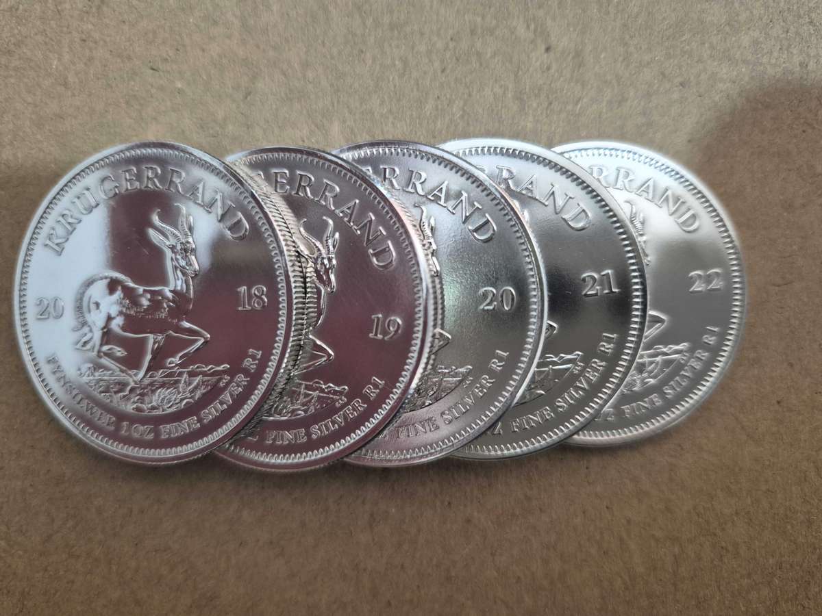 1 oz Silver Krugerrand Set (2018, 2019, 2020, 2021, 2022)