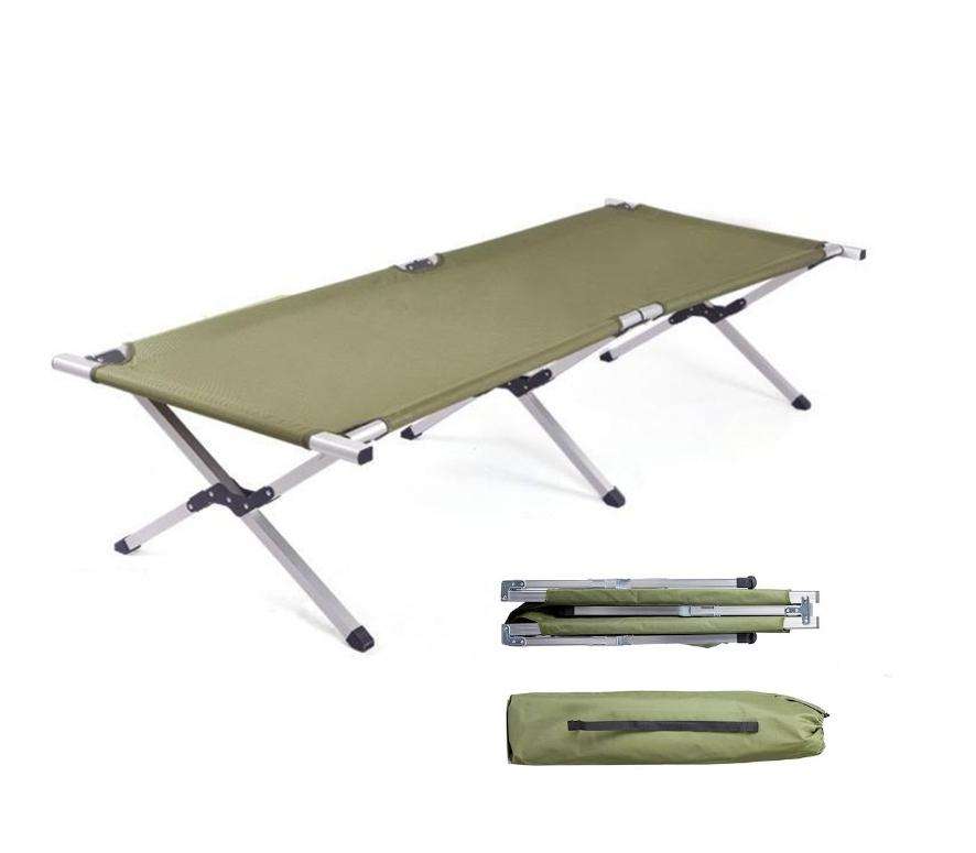 Foldable Cot Stretcher Bed Portable Camping Recliner Folding Bed For Hiking
