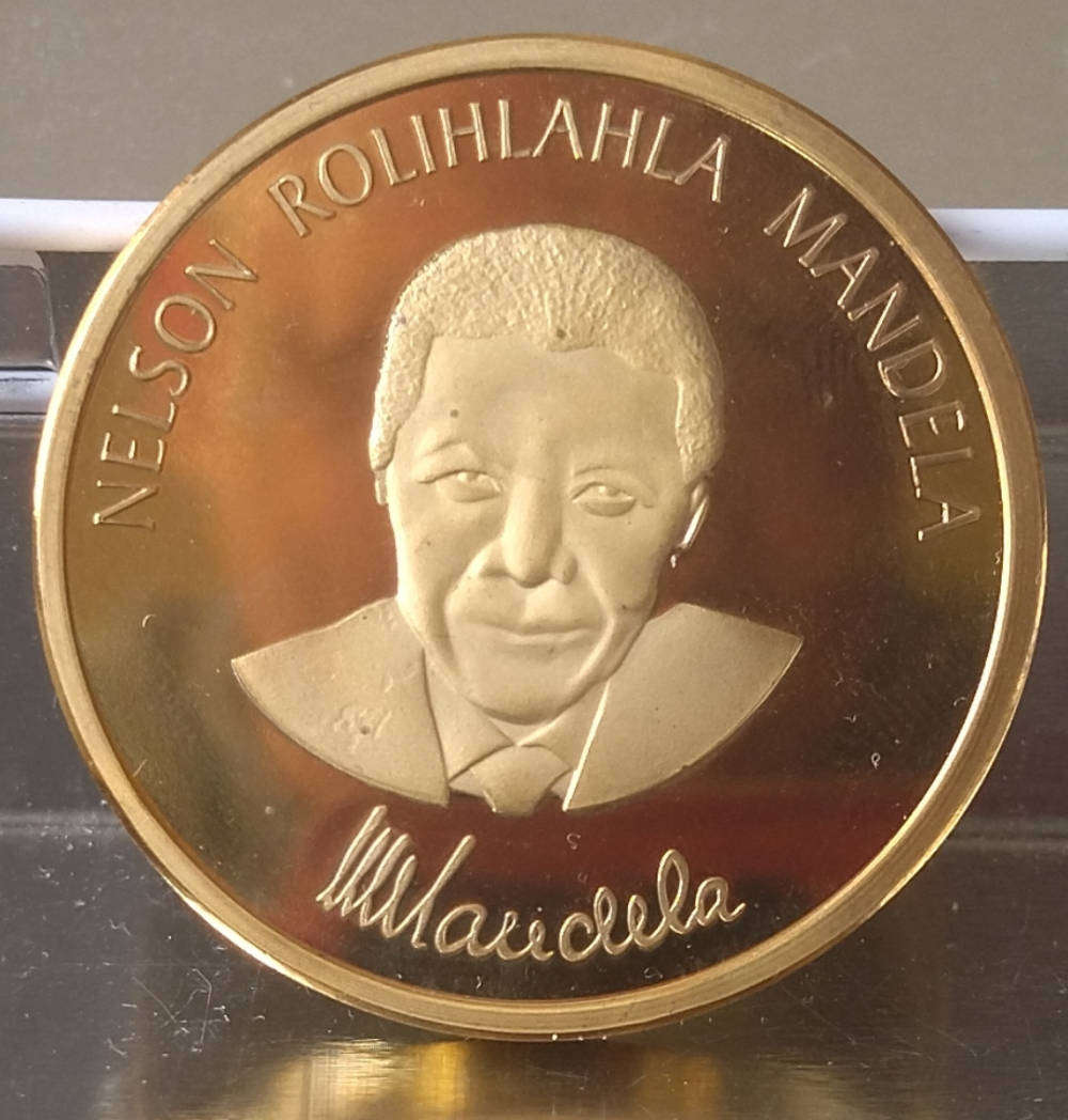 Mandela Commemorative Medallion.