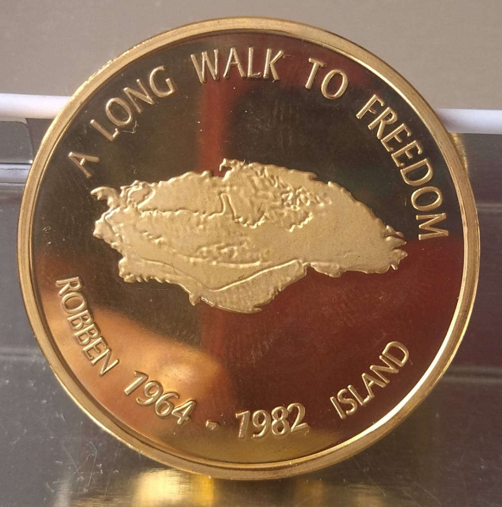 Mandela Commemorative Medallion.